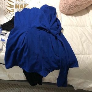 STRAPLESS ROYAL BLUE ROMPER! Worn once. NORDSTROM!